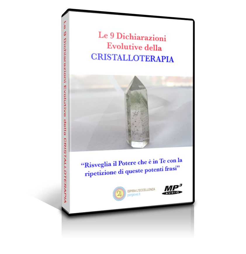 Audio Corso Le 9 Dichiarazioni Evolutive della Cristalloterapia per curare ansia e stress, Audio Corso Riduci lo stress con le 9 Dichiarazioni della Cristalloterapia, Audio Corso Mai più Stress con le 9 Dichiarazioni della Cristalloterapia