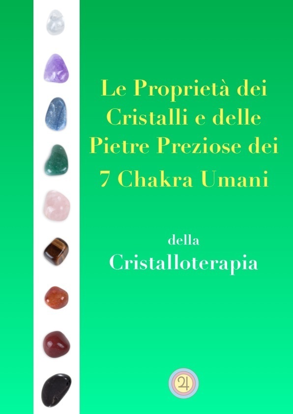 Poster delle Proprietà dei Cristalli e delle Pietre Preziose dei 7 Chakra  Umani