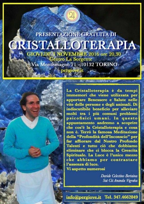 corso gratuito di cristalloterapia a torino