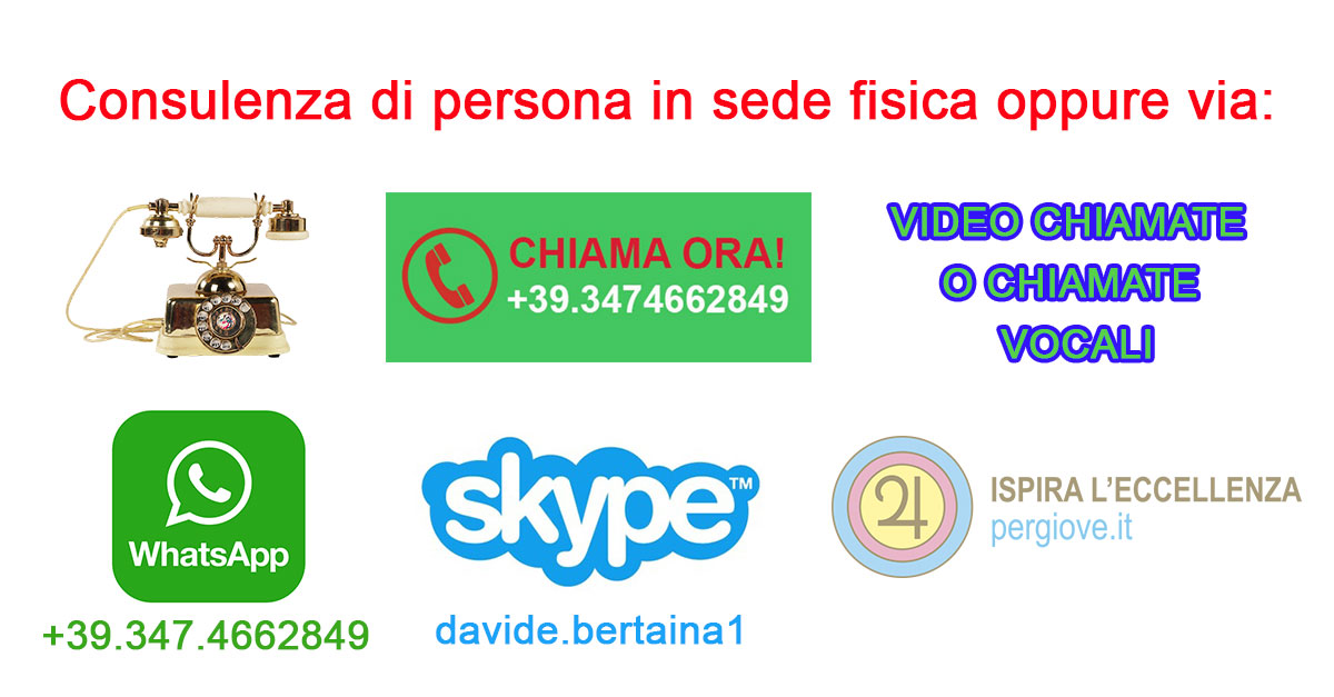 chiama ora via telefono o videochiamata Davide Celestino Bertaina | PerGiove.it